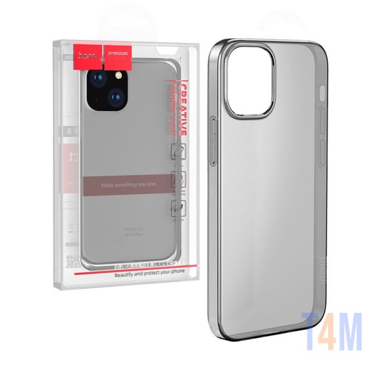 Capa TPU Light Series Hoco para Apple iPhone 14 Pro Max Preto Transparente